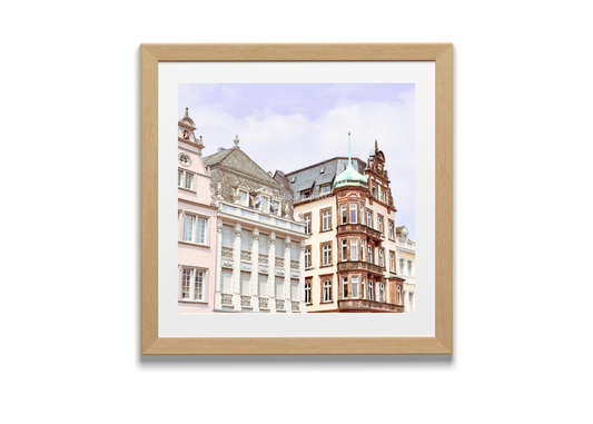 Pastel buildings in Trier